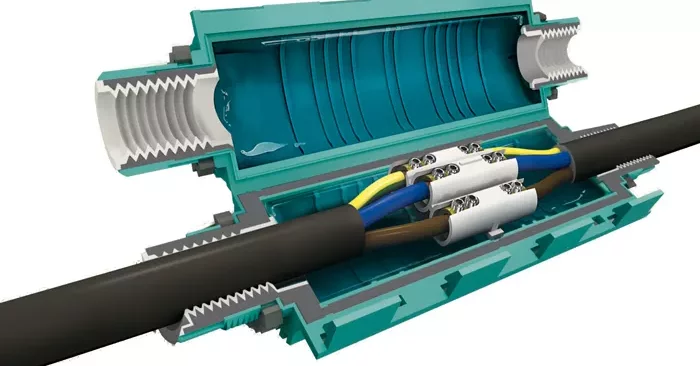 3D-Konstrukt eines Reliseal im Querschnitt