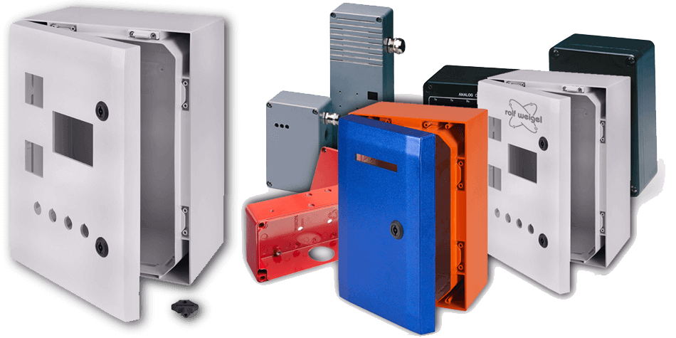 ausgestellte Gehäuse zur Gehäusebearbeitung