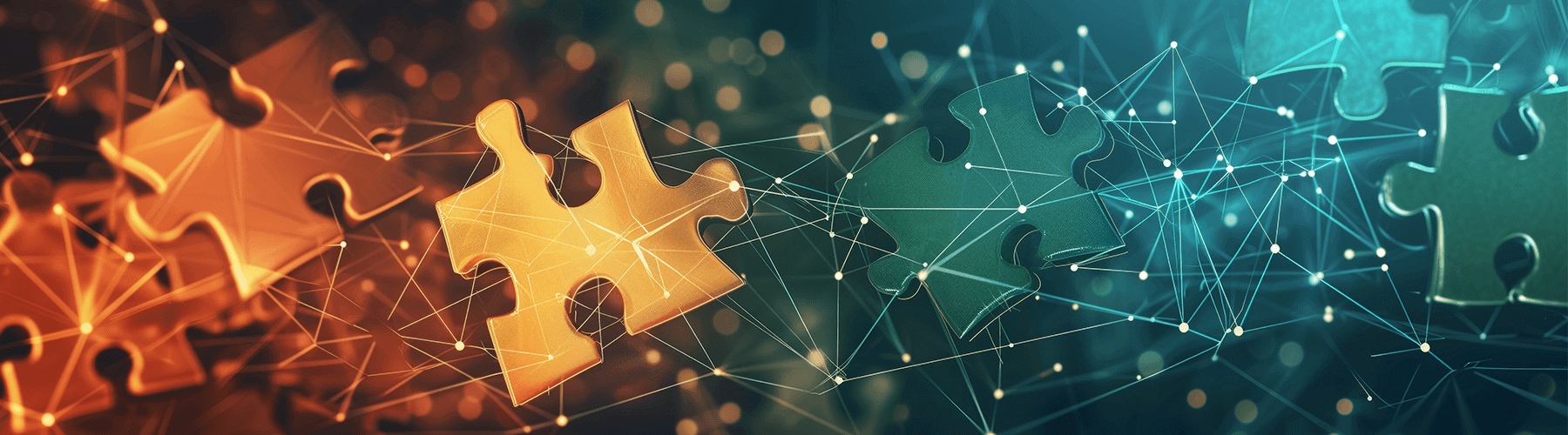 Slider der Partner Seite auf rolf-weigel.de mit vernetzten Puzzle teilen