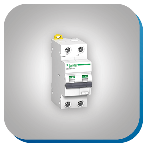 FI-Schalter für elektrische Sicherheit in der Automatisierungstechnik.