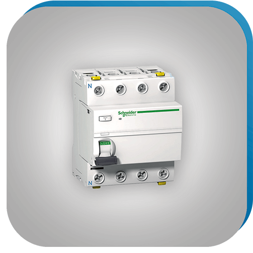 FI-Schutzschalter für elektrische Sicherheit in der Automatisierungstechnik.