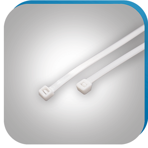 Weiße Kabelbinder für Kabelmanagement in der Kategorie Kabel und Leitungen.