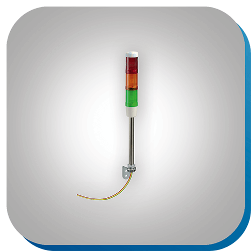 Signalsäule für optische Warnsignale in der Automatisierungstechnik.