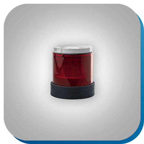 Signalsäule für optische und akustische Warnsignale in der Automatisierungstechnik.