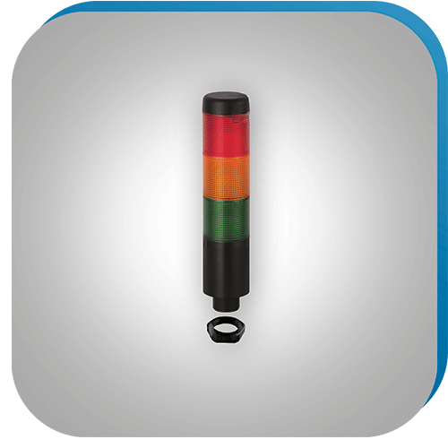 Signalsäule für Statusanzeigen in der Automatisierungstechnik.