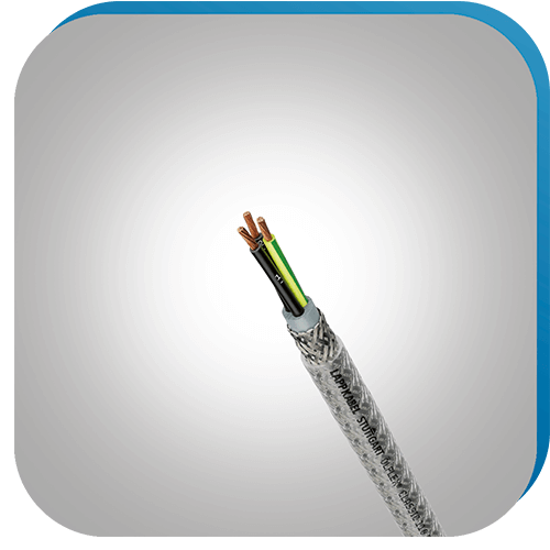 Geschirmte Steuerleitung für industrielle Anwendungen in Kabel und Leitungen.