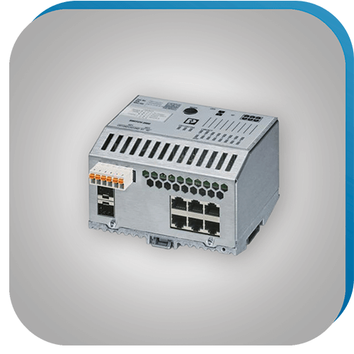 Switch für zuverlässige Datenkommunikation in der Automatisierungstechnik.