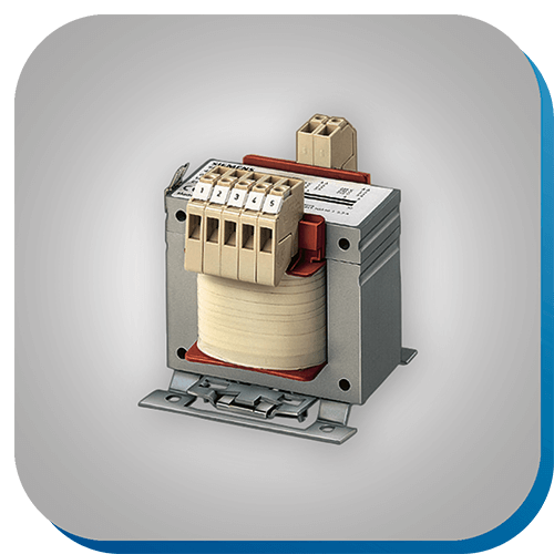 Transformator für Spannungsanpassung in der Automatisierungstechnik.