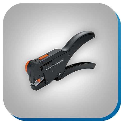 Abisolierzange für präzises Entfernen von Kabelisolierungen in der Verbindungstechnik.