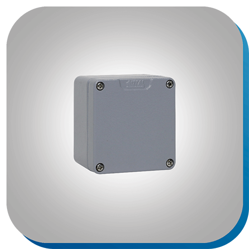 Aluminium-Kleingehäuse für kleine Klemmeinheiten.