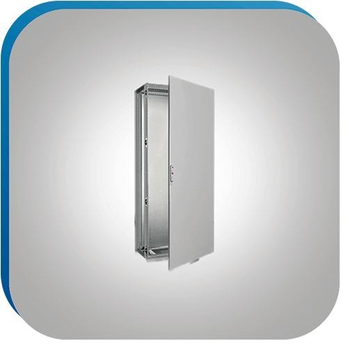 Abreihschrank, der sich zur modularen Erweiterung von Schaltschranksystemen eignet.