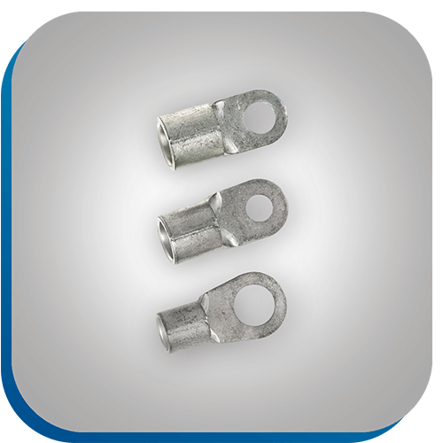 Rohrkabelschuh für starke Leitungsverbindungen in der Verbindungstechnik.