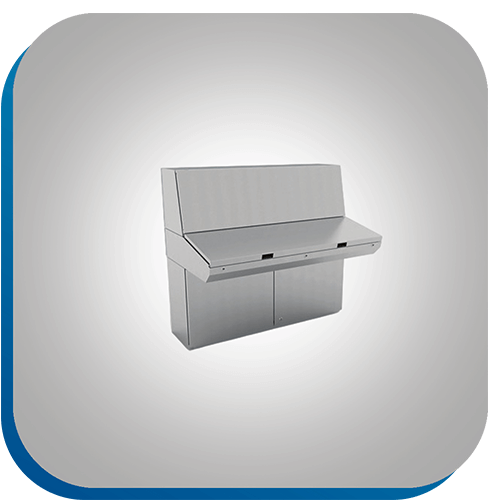 Ergonomisches Bedienpult zur einfachen Steuerung und Überwachung von Schaltschränken.