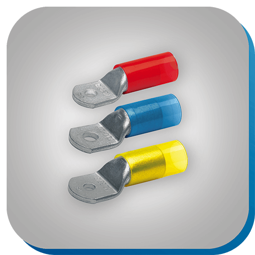 Rohrkabelschuh für leistungsstarke elektrische Verbindungen in der Verbindungstechnik.