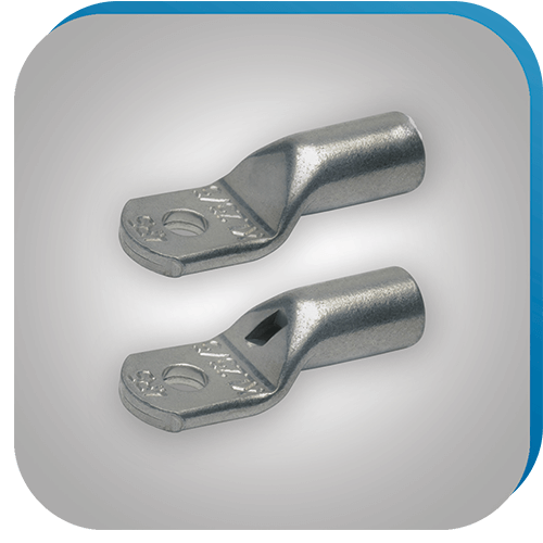 Rohrkabelschuh für industrielle Anwendungen in der Verbindungstechnik.