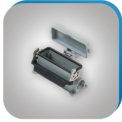 Schwersteckverbinder in Standardausführung für die Verbindungstechnik.