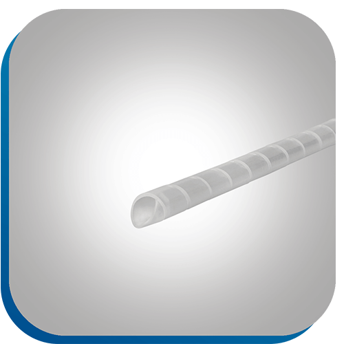 Spiralschlauch mithilfe Kabel in Schaltschränken gebündelt und geschützt werden.