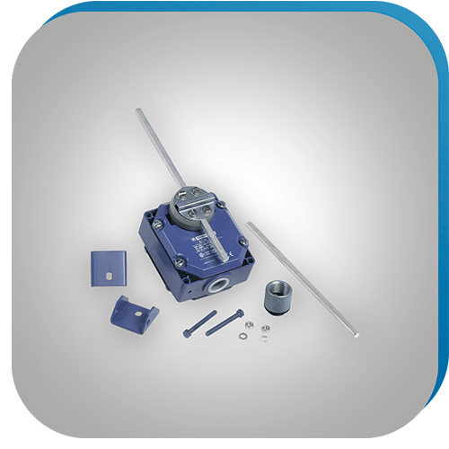 Positionsschalter mit Zubehör.