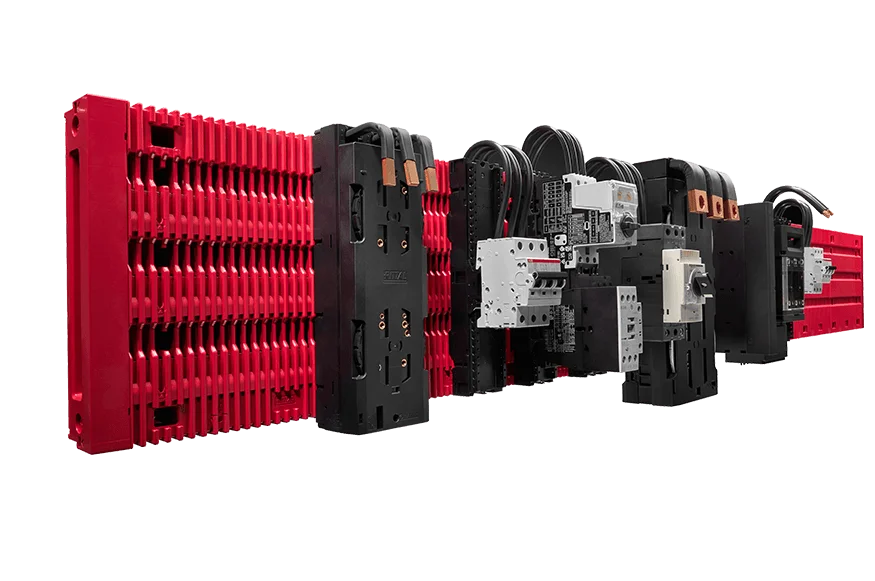 Die RiLineX Power-Plattform von Rittal zur Schaltschrankbestückung.