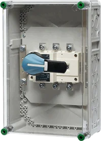 Verteilergehäuse mit Lasttrennschalter des ICS65-Systems