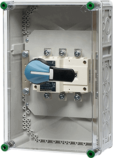 Verteilergehäuse mit Lasttrennschalter des ICS65-Systems